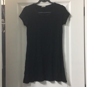 Black T-shirt dress